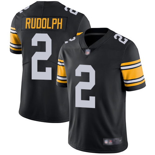 Youth Pittsburgh Steelers Football 2 Limited Black Mason Rudolph Alternate Vapor Untouchable Nike NFL Jersey
